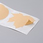 Self-Adhesive Kraft Paper Gift Tag Stickers, Adhesive Labels, Blank Tag, Maple Leaf, Pumpkin, Acorn, for Christmas