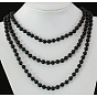 Glass Pearl Beaded Necklaces, 3 Layer Necklaces