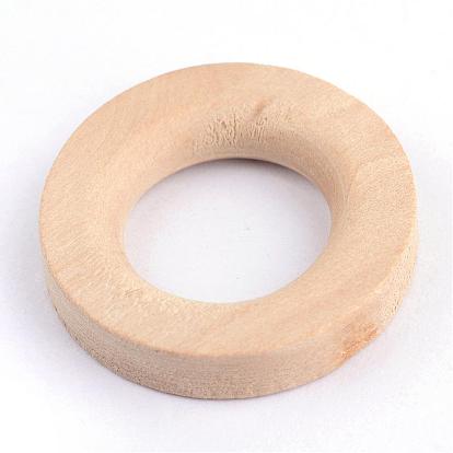 Anillos de unión de madera sin terminar, anillo de madera natural, anillo