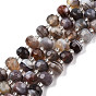 Naturelles agate Botswana chapelets de perles, avec des perles de rocaille, facette, rondelle