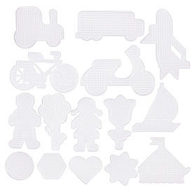 ABC Plastic Pegboards used for DIY Fuse Beads, Mixed Shapes
