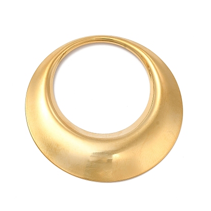 Revestimiento iónico (ip) 304 colgantes de acero inoxidable, anillo redondo