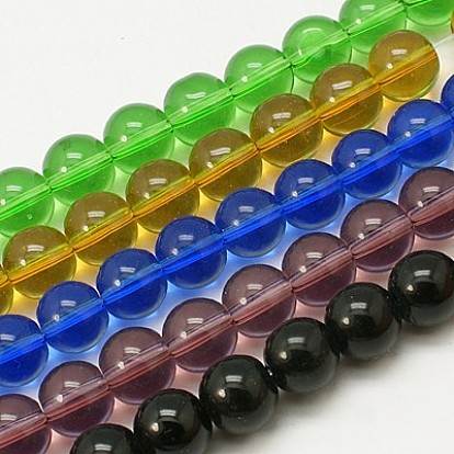 Glass Beads Strands, Round