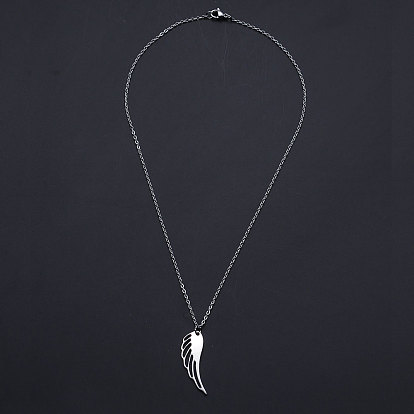 201 pendentifs en acier inoxydable, avec des chaînes du câble et fermoirs pince de homard, ailier
