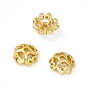 4-Petal Brass Beads Caps, Cadmium Free & Lead Free, Flower