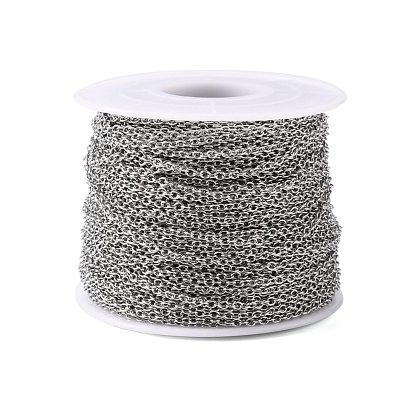 304 chaînes de câbles en acier inoxydable, soudé, avec bobine, ovale