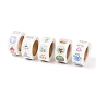Birthday Theme Paper Stickers, Self Adhesive Roll Sticker Labels, for Envelopes, Bubble Mailers and Bags, Flat Round