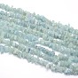 Natural Aquamarine Beads Strands, Chips