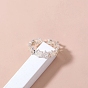 Luminous Brass Star Open Cuff Ring, Glow In The Dark Jewelry for Women