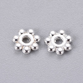 Alliage daisy perles d'espacement de style tibétain, sans plomb et sans cadmium
