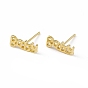 Brass Word Baby Stud Earrings for Women, Cadmium Free & Lead Free