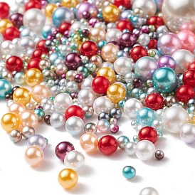 Acrylic Imitation Pearl  Beads, No Hole, Round