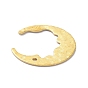 Brass Pendant, for Jewelry Making, Moon, Bumpy