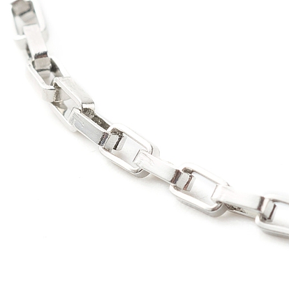 304 Stainless Steel Box Chain Bracelets