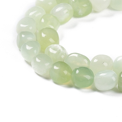 Perles naturelles nouveaux volets de jade, pépites en pierre roulée