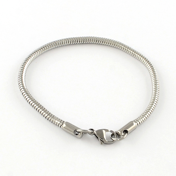 304 acier inoxydable européen bracelets de style pour la fabrication de bijoux