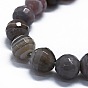 Natural Botswana Agate Beads Strands, Faceted(128 Facets), Round