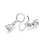 Brass Cat Dangle Leverback Earrings for Women, Cadmium Free & Nickel Free & Lead Free