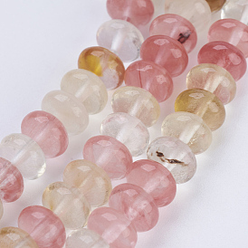 Tigerskin Glass Beads Strands, Rondelle