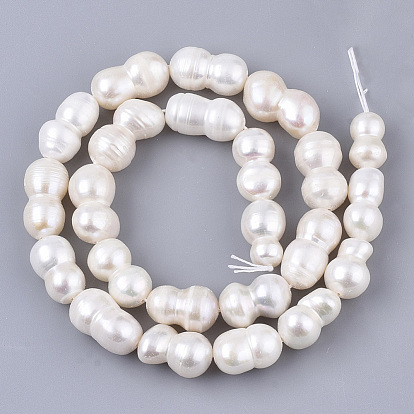 Perle baroque naturelle perles de perles de keshi, perle de culture d'eau douce, numéro 8