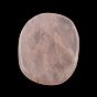 Овальный натуральный розовый кварц пальмовый камень, Лечебный карманный камень Рейки для снятия стресса при тревоге, 43~50x36~38x6~8 мм