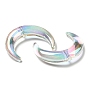 Perles acryliques de placage uv transparent, iridescent, lune