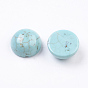 Natural Howlite Cabochons, Half Round, Dyed