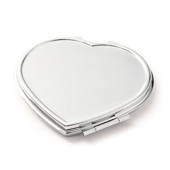 DIY Iron Cosmetic Mirrors, for Epoxy Resin DIY, Heart