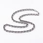 304 Stainless Steel Chain Necklaces, with Lobster Claw Clasps, 21.5 inch(54.6cm)