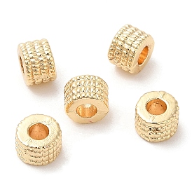 Rack Plating Brass Beads, Long-Lasting Plated, Cadmium Free & Lead Free, Flat Round