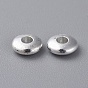 Laiton perles d'entretoise, rondelle, 6x2mm, Trou: 2mm