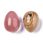 Натуральный и синтетический смешанный драгоценный камень яичный камень, карманный пальмовый камень для облегчения беспокойства, медитации, пасхального декора, смешанные окрашенные и неокрашенные