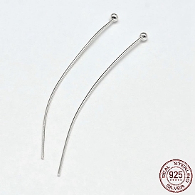925 Sterling Silver Ball Head Pins