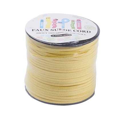 Eco-Friendly Faux Suede Cord, Faux Suede Lace, with Glitter Powder