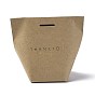 Merchandise Bags Paper Retail Shopping Bags Collapsible with Handles for Boutique, Retail, Gift Bags, Clothes, Party Favors, Rectangle with Word