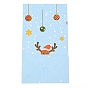 Christmas Theme Kraft Paper Bags, Gift Bags, Snacks Bags, Rectangle