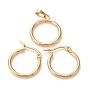 304 définit bijoux en acier inoxydable, boucles d'oreilles et pendentifs, anneau