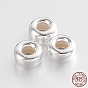 Rondelle 925 Sterling Silver Spacer Beads