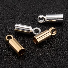 Brass Cord Ends, Long-Lasting Plated