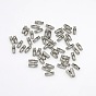 304 conectores cadena de bolas de acero inoxidable, 9x3.5 mm, apto para cadena de bolas de 2.5 mm, agujero: 1 mm