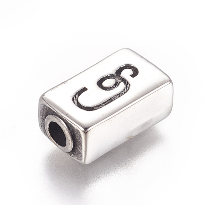 304 Stainless Steel Beads, Cuboid