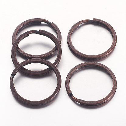 Llaveros divididas de hierro, hallazgos de cierre de llavero, 25 mm de diámetro