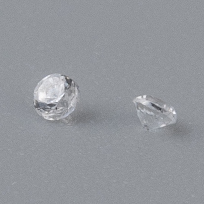 Cabochons de circonio cúbico, Grado A, facetados, diamante