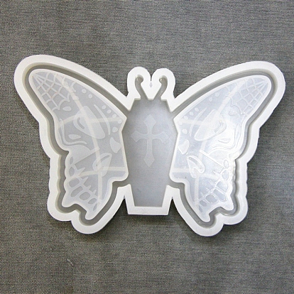 Silicone Tray Molds, Resin Casting Molds, for UV Resin, Epoxy Resin Craft Making, Butterfly with Cross