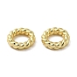 Alloy Linking Rings, Twisted, Ring/Triangle/Oval, Golden