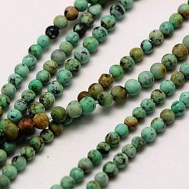 Natural African Turquoise(Jasper) Bead Strands, Round
