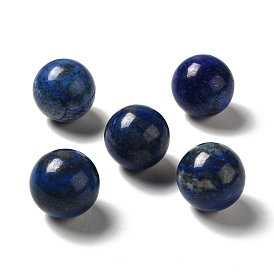 Lapis-lazuli perles naturelles, pas de trous / non percés, teint, ronde
