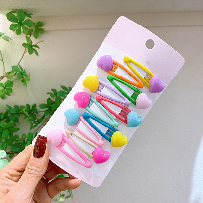 Plastic Snap Hair Clips, Macaron Color Hair Accessories for Girls