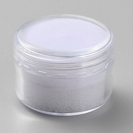 Round Transparent Plastic Loose Diamond Storage Boxes with Screw Lid and Sponge Inside