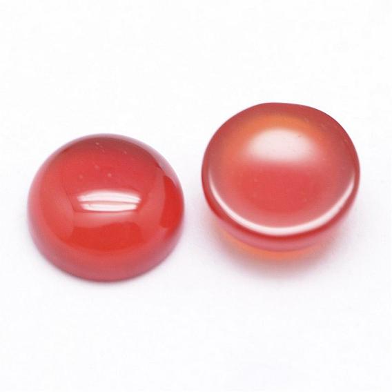 Natural Carnelian Cabochons, Half Round/Dome